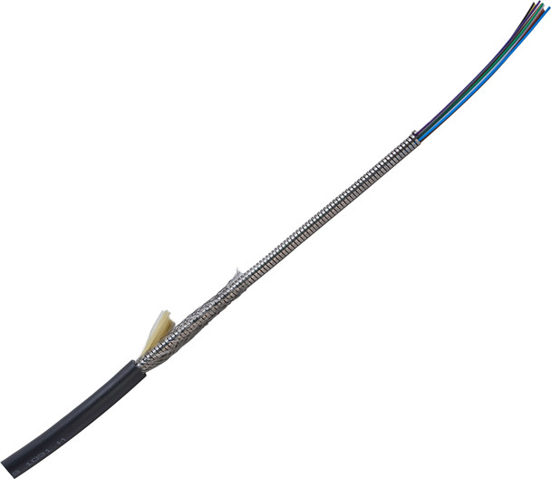 Camplex CMX-TFS12ST TiniFiber 12-Channel ST-Single Mode Armored Tactical Fiber Optic Snake