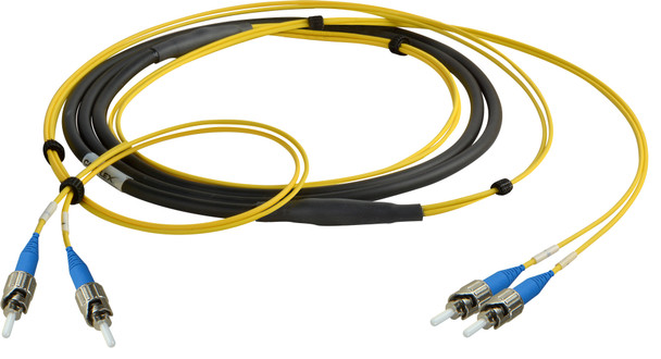 Camplex CMX-TS02ST-0010 2-Channel ST Single Mode Fiber Optic Tactical Snake 10 Foot | American Cable Assemblies
