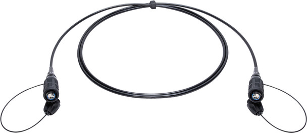 Camplex CMX-X1Q02M-0010 QPC QMini HMA Compatible 2-Fiber OM4 Multimode Expanded Beam Fiber Cable - 10 Foot | American Cable Assemblies