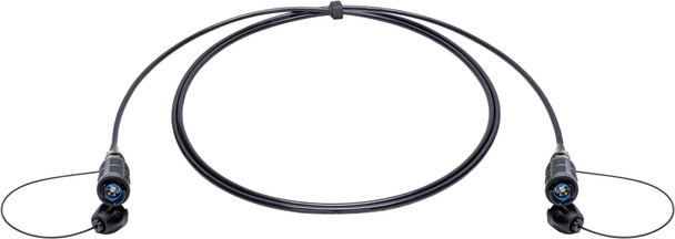 Camplex CMX-X2Q02M-0010 QPC QMicro HMC/MX Compatible 2-Fiber OM4 Multimode Expanded Beam Fiber Cable - 10 Foot | American Cable Assemblies