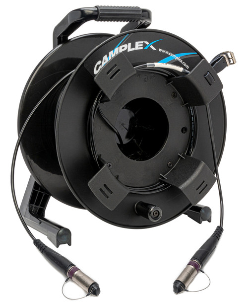 Camplex HF-NOFNOF-SR0250 Neutrik DRAGONFLY Female to DRAGONFLY Female Studio Fiber Optic Cable Reel - 250 Foot | American Cable Assemblies