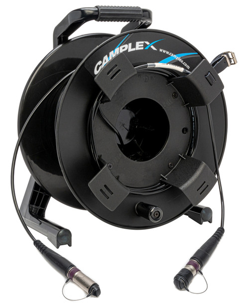 Camplex HF-NOFNOM-MR0250 Neutrik DRAGONFLY Female to DRAGONFLY Male Mobile Fiber Optic Cable Reel - 250 Foot | American Cable Assemblies