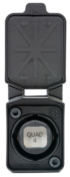 Camplex HF-OC4M4M Inline Coupler - opticalCON QUAD to QUAD - UPC OM3 Multimode