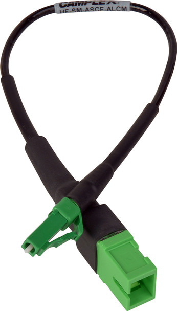 Camplex HF-SM-ASCF-ALCM APC SC Female to APC LC Male Single Mode Fiber Optic Tactical Adapter- 6 Inch | American Cable Assemblies