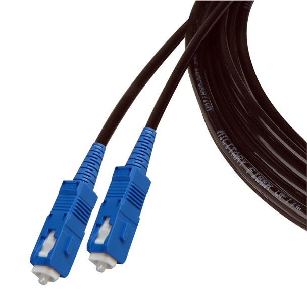 Camplex HF-T1SM-SC-0003 TAC1 Simplex Single Mode SC Fiber Optic Tactical Cable - 3 Foot | American Cable Assemblies