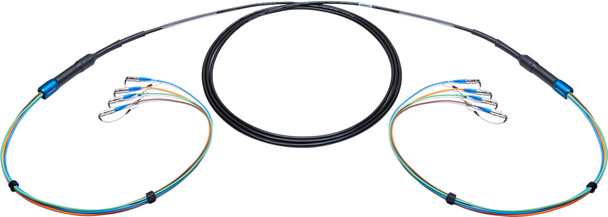 Camplex HF-TS04ST-0025 4-Channel ST-Single Mode Fiber Optic Tactical Cable - 25 Foot | American Cable Assemblies
