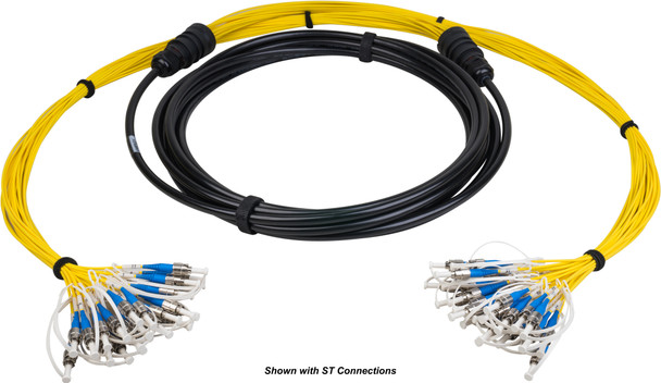 Camplex HF-TS24SC-0025 24-Channel SC Single Mode Tactical Fiber Optical Cable - 25 Foot | American Cable Assemblies