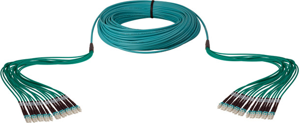 Camplex HFPM318LCLC0100 18-Channel LC-LC OM3 Multimode Plenum Fiber Optic Cable - 100 Foot | American Cable Assemblies