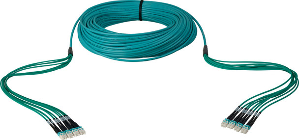 Camplex HFPM38LCLC0100 8-Channel LC-LC OM3 Multimode Plenum Fiber Optic Cable - 100 Foot