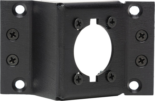 Camplex HYMOD-1R26 Punched Angled Black Aluminum Panel for Neutrik opticalCON and All D-Series Connectors-1RU | American Cable Assemblies