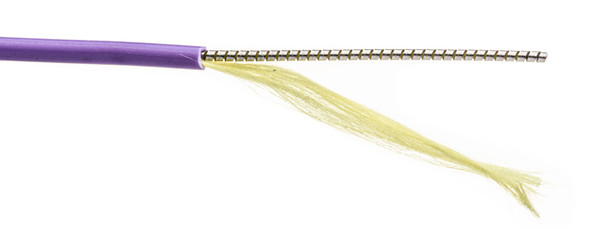 Camplex MMXDM4-LC-LC OM4 Bend Tolerant Multimode Duplex LC to LC Armored Fiber Patch Cable - Purple