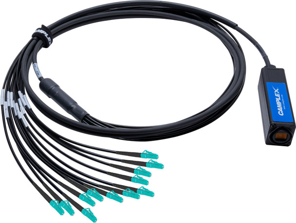 Camplex TOPADAP-18 opticalCON MTP 12 to Twelve (12) LC Tactical Breakout Adapter - OM4 Multimode | American Cable Assemblies