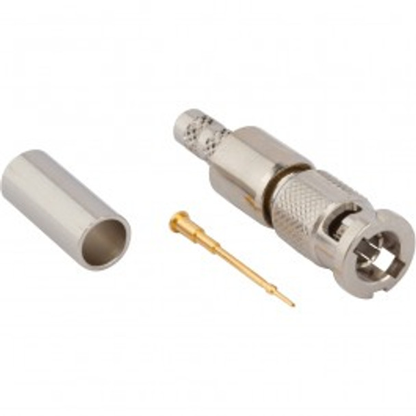 034-1055 HD-BNC Straight Crimp Plug for 735A Cable, 75 Ohm {Qty. 10, $9.75/ea.}