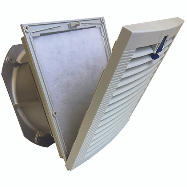 Orion Fans OA254LFGH111TXC Louvered Filter Fan Hinged Guard Kit,with 254 Fan Installed,115V | American Cable Assemblies