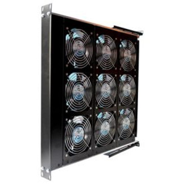 Orion Fans OAT902 Fan Tray, 230VAC, 9 Fans, Ball Bearing, 990CFM, 18" Length Standard Tray, UL