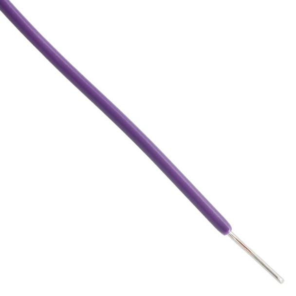 Alpha Wire 1565 VI005 Hook-Up Solid 18Awg Violet 100' | American Cable Assemblies
