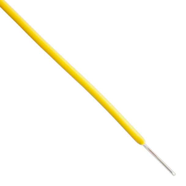 Alpha Wire 541401 YL005 Hook-Up Solid 14Awg Yellow 100' | American Cable Assemblies