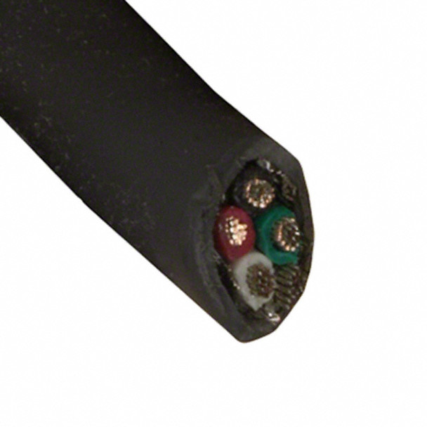 Alpha Wire 5164C SL005 Cable 4Con 18Awg Slate Shld 100' | American Cable Assemblies
