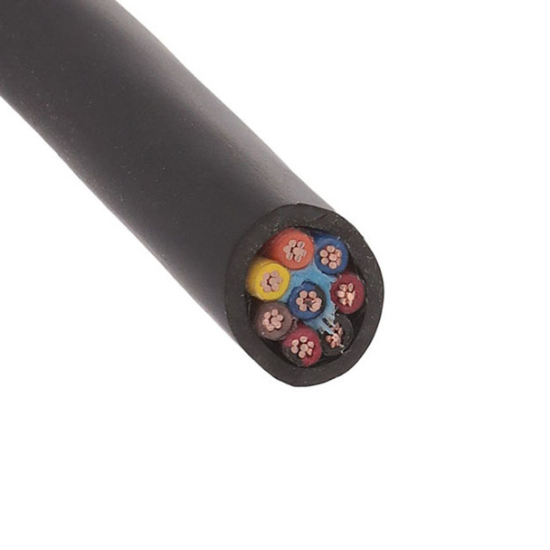 Alpha Wire M3833 BK005 Cable 8Cond 16Awg Black 100' | American Cable Assemblies