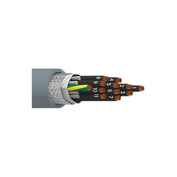 Alpha Wire 902012CY SL001 Cable 12Cond 20Awg Slat Shd Feet | American Cable Assemblies