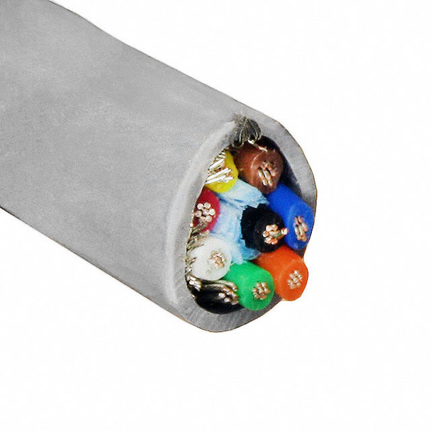 Alpha Wire M2408 SL005 Cable 8Con 28Awg Slate Shld 100' | American Cable Assemblies