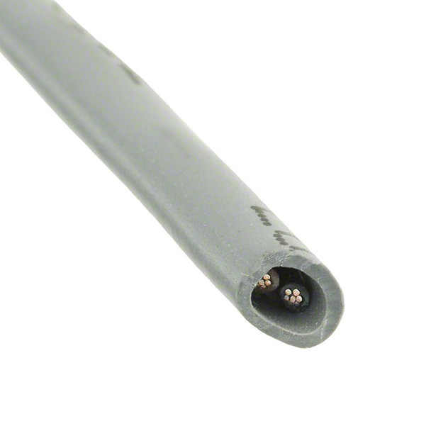 Alpha Wire 5002C SL005 Cable 2Cond 22Awg Slate 100' | American Cable Assemblies