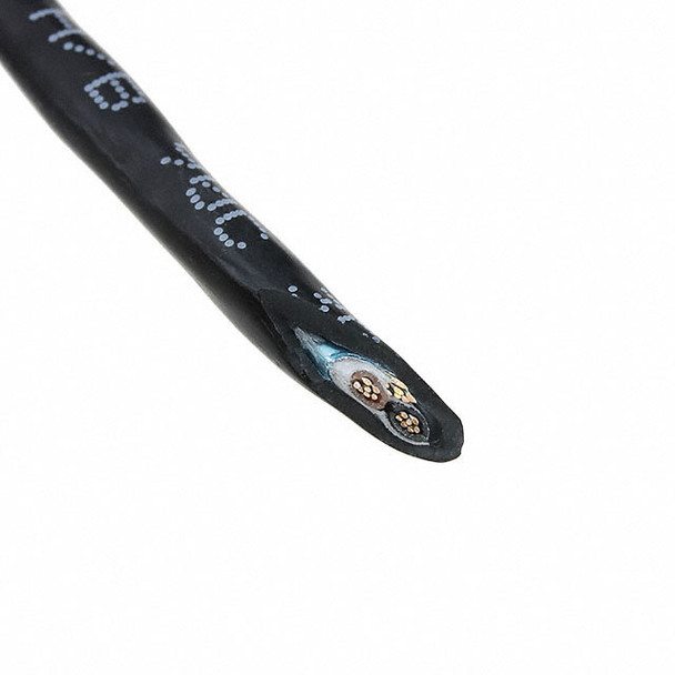 Alpha Wire 25092 BK005 Cable 2Cond 24Awg Blk Shld 100' | American Cable Assemblies