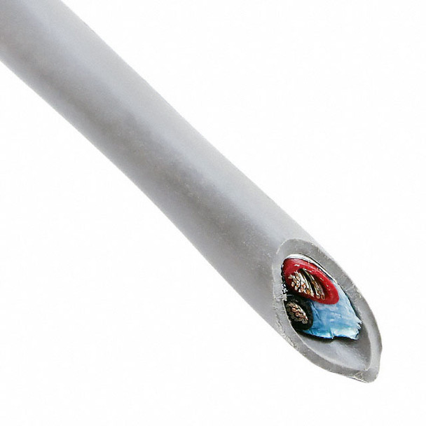 Alpha Wire M13190 SL002 Cable 2Con 24Awg Slate Shld 500' | American Cable Assemblies