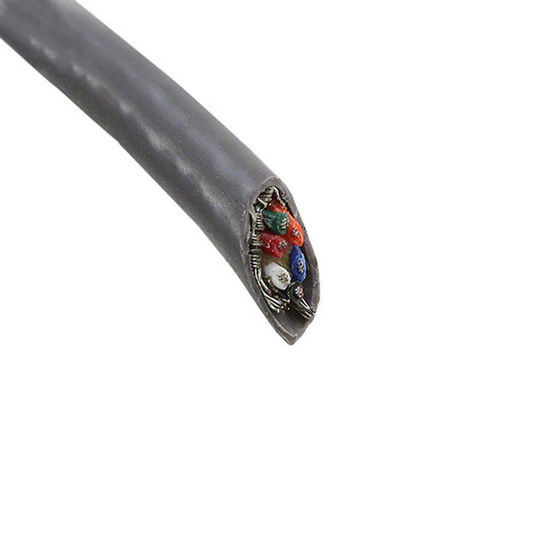 Alpha Wire 3336 SL005 Cable 6Con 22Awg Slate Shld 100' | American Cable Assemblies