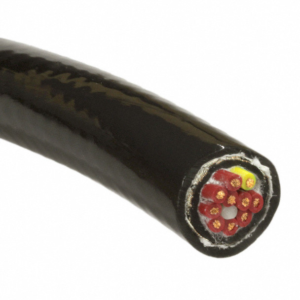 Alpha Wire 85010CY BK005 Cable 10Cond 20Awg Blk Shld 100' | American Cable Assemblies