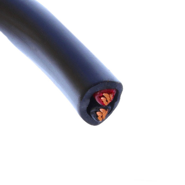 Alpha Wire M3845 BK005 Cable 2Cond 14Awg Black 100' | American Cable Assemblies