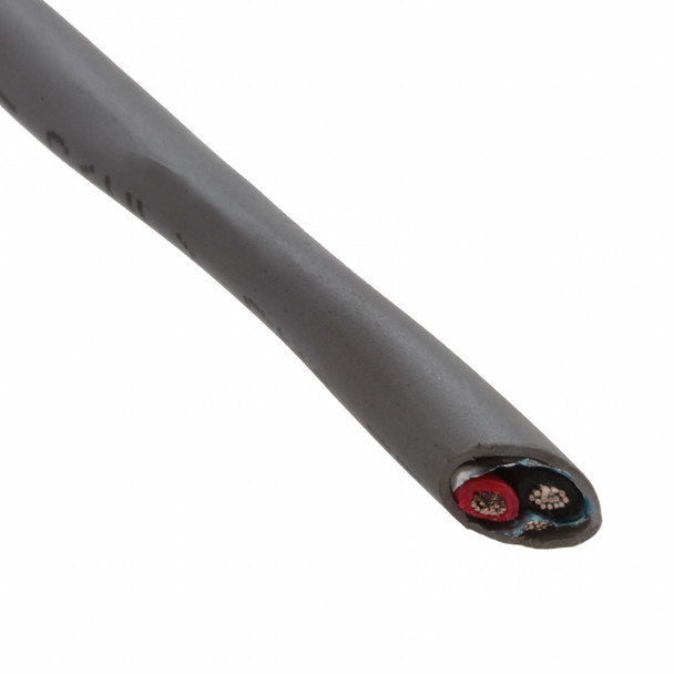 Alpha Wire 2444C SL005 Cable 2Con 12Awg Slate Shld 100' | American Cable Assemblies