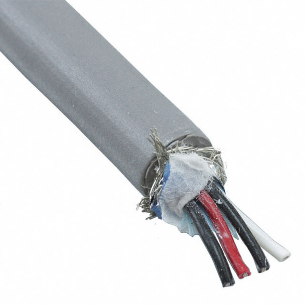 Alpha Wire 86402CY SL005 Cable 4Con 28Awg Slate Shld 100' | American Cable Assemblies