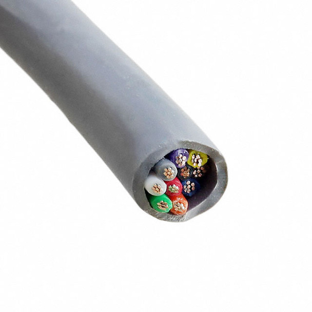 Alpha Wire 5010C SL005 Cable 10Cond 22Awg Slate 100' | American Cable Assemblies