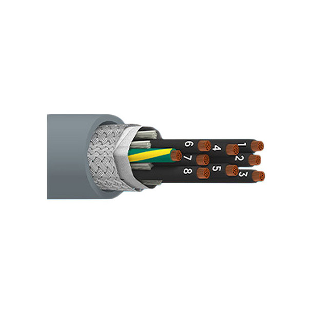 Alpha Wire 902009CY SL005 Cable 9Con 20Awg Slate Shld 100' | American Cable Assemblies
