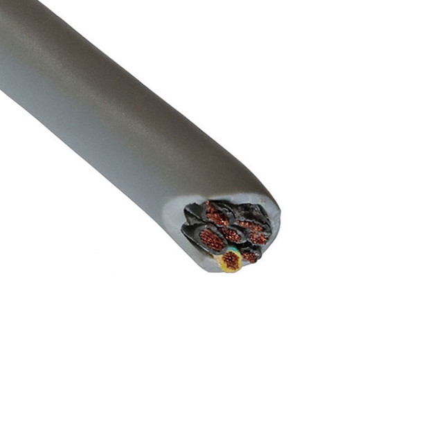 Alpha Wire 470715YY GE033 Cable 7Cond 15Awg Gray 100M | American Cable Assemblies