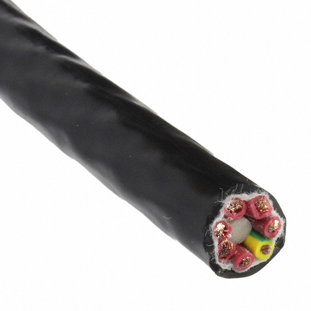 Alpha Wire 85807 BK002 Cable 7Cond 18Awg Black 500' | American Cable Assemblies