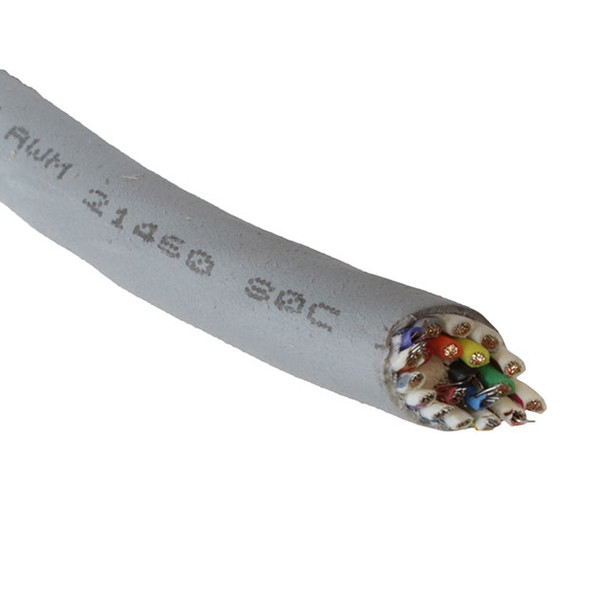 Alpha Wire 78403 SL001 Cable 20Cond 24Awg Slate 1000' | American Cable Assemblies