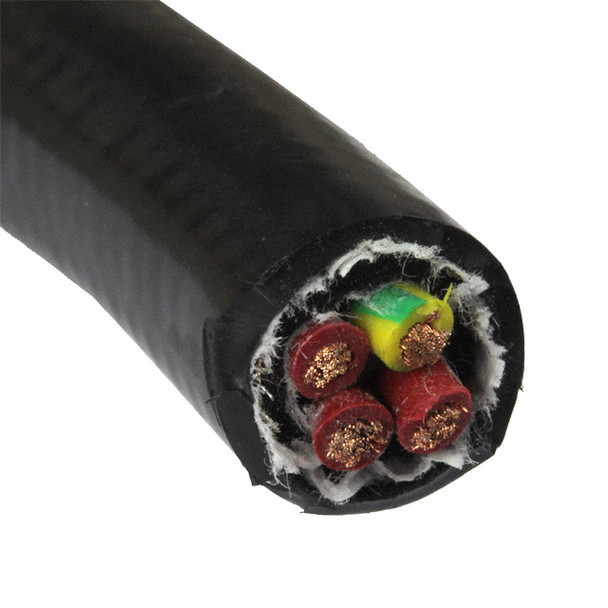 Alpha Wire 85604CY BK001 Cable 4Cond 16Awg Blk Shld 1000' | American Cable Assemblies