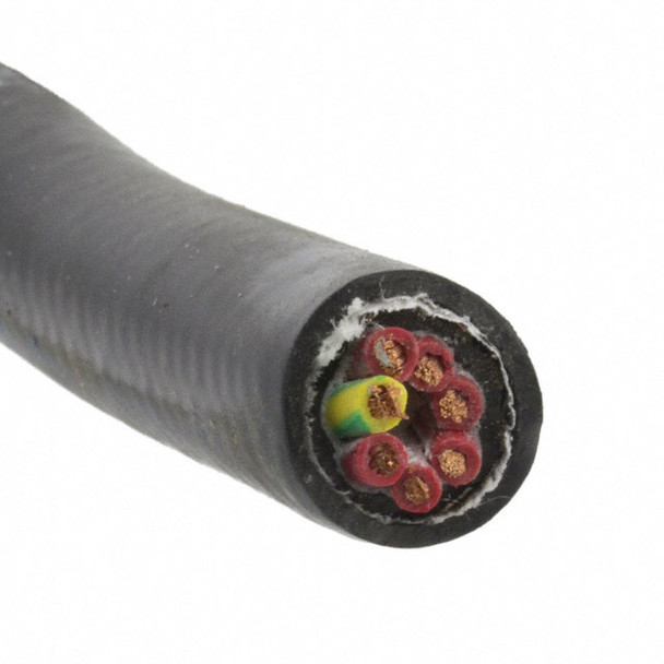 Alpha Wire 85807CY BK001 Cable 7Cond 18Awg Blk Shld 1000' | American Cable Assemblies