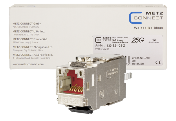 Metz Connect 130B21-25-Z 25Gmodul - Keystone style (12 pcs) | American Cable Assemblies