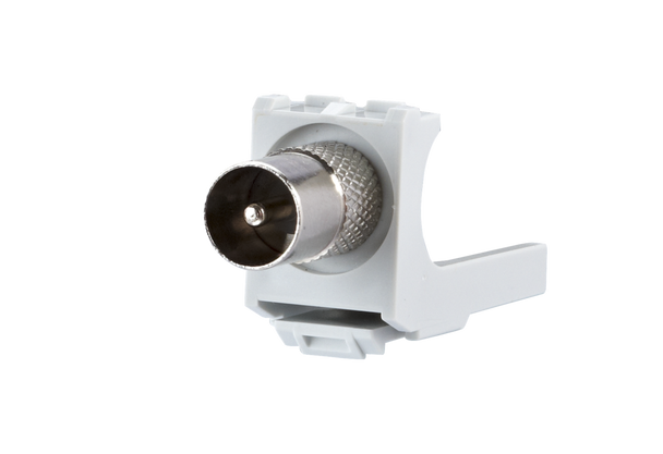 Metz Connect 130898-03-I COAX modul IEC plug / F jack | American Cable Assemblies