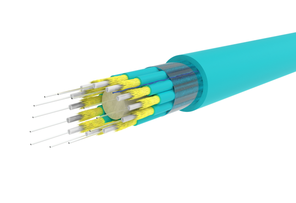Metz Connect 150B0125D010M OpDAT breakout cable 12x1 OM3 class Dca | American Cable Assemblies