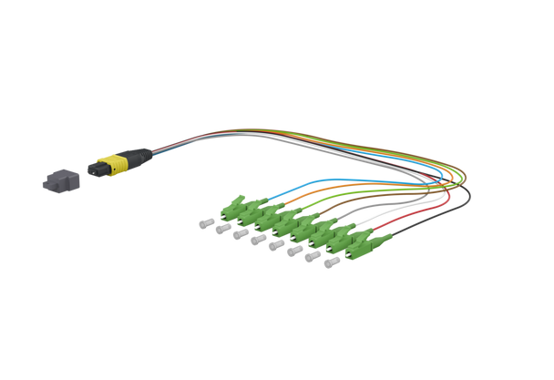 Metz Connect 151P48MJA003A OpDAT Ader-Fanout MTP-M/8xLC-S APC OS2 0.3 m | American Cable Assemblies