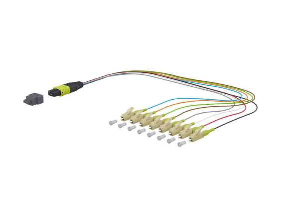 Metz Connect 151R48MJO003A OpDAT Ader-Fanout MTP-M/8xLC-S OM5 0.3 m | American Cable Assemblies