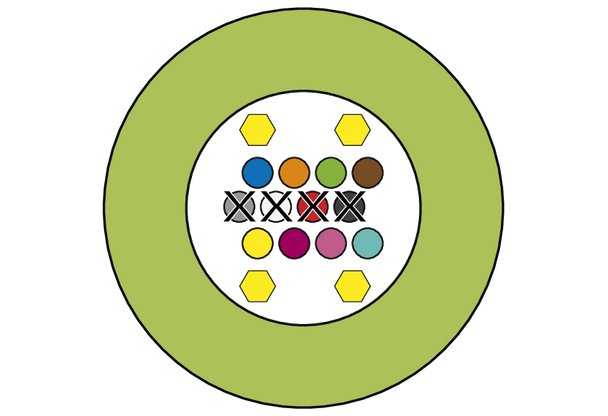 Metz Connect 151RX8F8F0XXY. OpDAT patch cord MTP-F/MTP-F OM5, 8 fibres