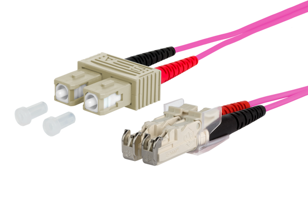 Metz Connect 151S1EOMOXXE OpDAT patch cord SC-D/E2000-D OM4 | American Cable Assemblies