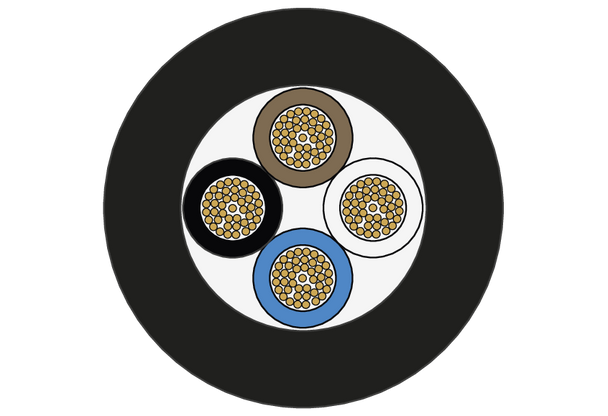 Metz Connect. M12 Sensor/actuator cable, A-coded, M12 plug straight - M12 jack straight, unshielded, 4-pole, PUR