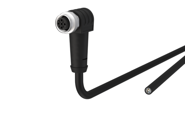 Metz Connect 142MGA30XXX M12 Sensor/actuator cable, A-coded, X.X m,
M12 jack angled - free line end,
shielded, 5-pole, PUR-C | American Cable Assemblies