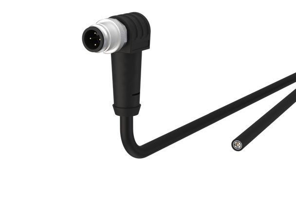 Metz Connect 142MFAD0XXX M12 Sensor/actuator cable, A-coded, X.X m,
M12 plug angled - free line end,
shielded, 4-pole, PUR-C | American Cable Assemblies